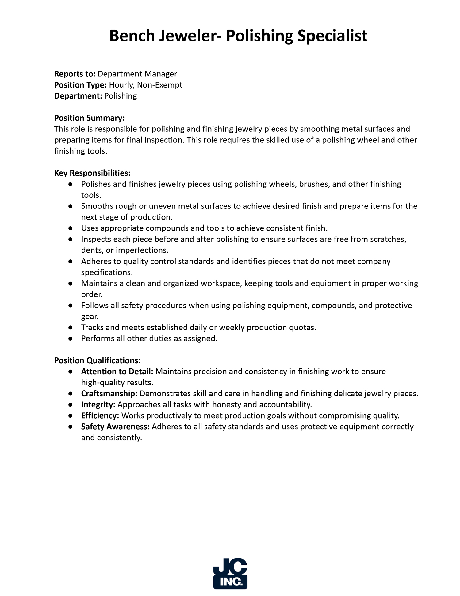 Job Description